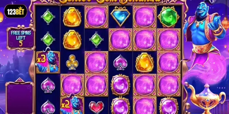 Giao diện Game nổ hũ đổi thưởng 123BET giúp người chơi dễ dàng thao tác chỉ với một lần chạm